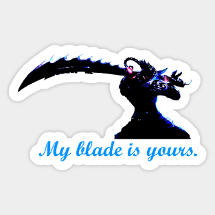 "My blade is yours. " Master Yi Sticker